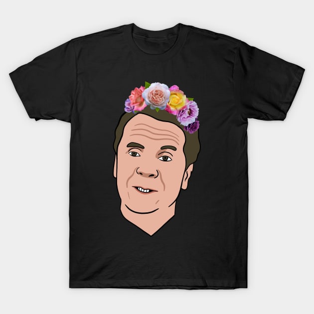 Andrew Cuomo With Flower Crown #2 T-Shirt by isstgeschichte